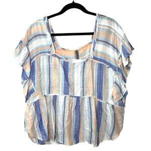 Anthropologie Women’s The Kaveri Gauze Short Sleeve Blouse Size Medium